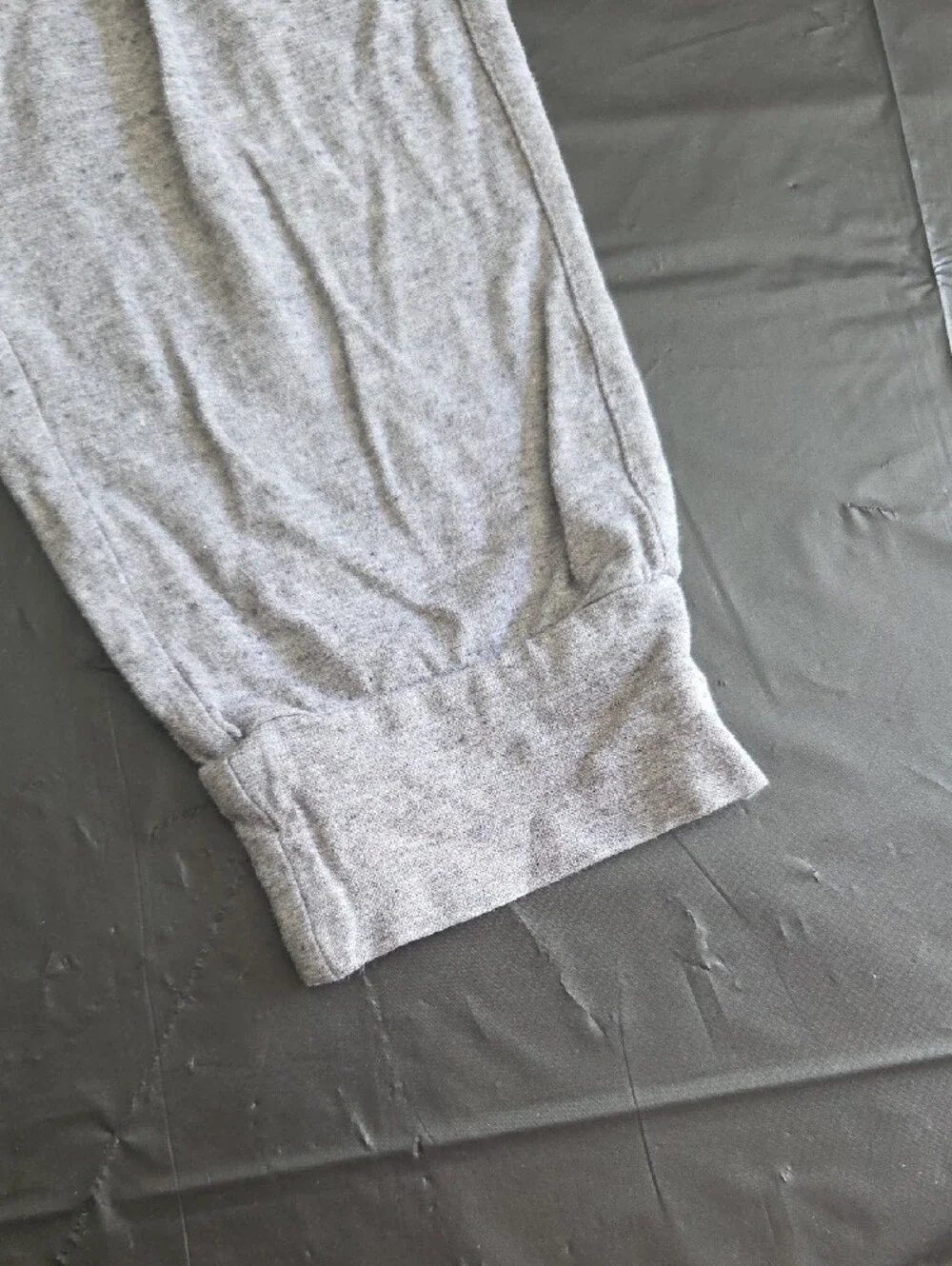 Nike Kids Heather Gray Joggers with Pink Swoosh